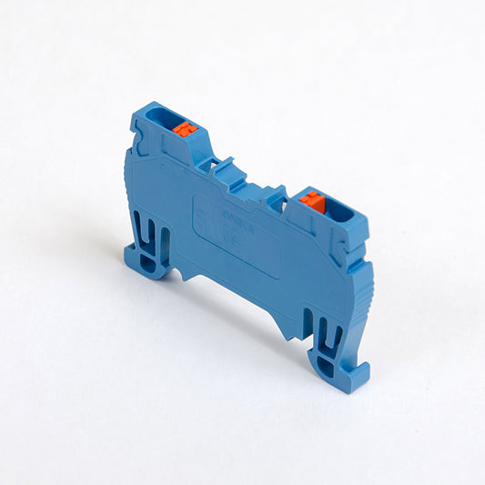 ONKA 1,5mm2 Federleistenklemme DIN-Schienen-Klemme 2-adrig blau, 1020005