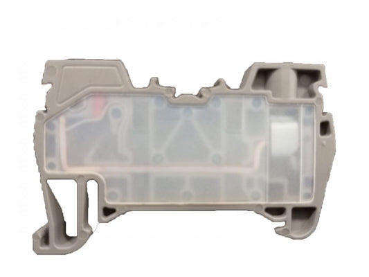 ONKA 6mm2 Hybrid-Schraub-/Federleistenklemmenblock DIN-Schienen-Klemmenblock 2-adrig grau, 1040012