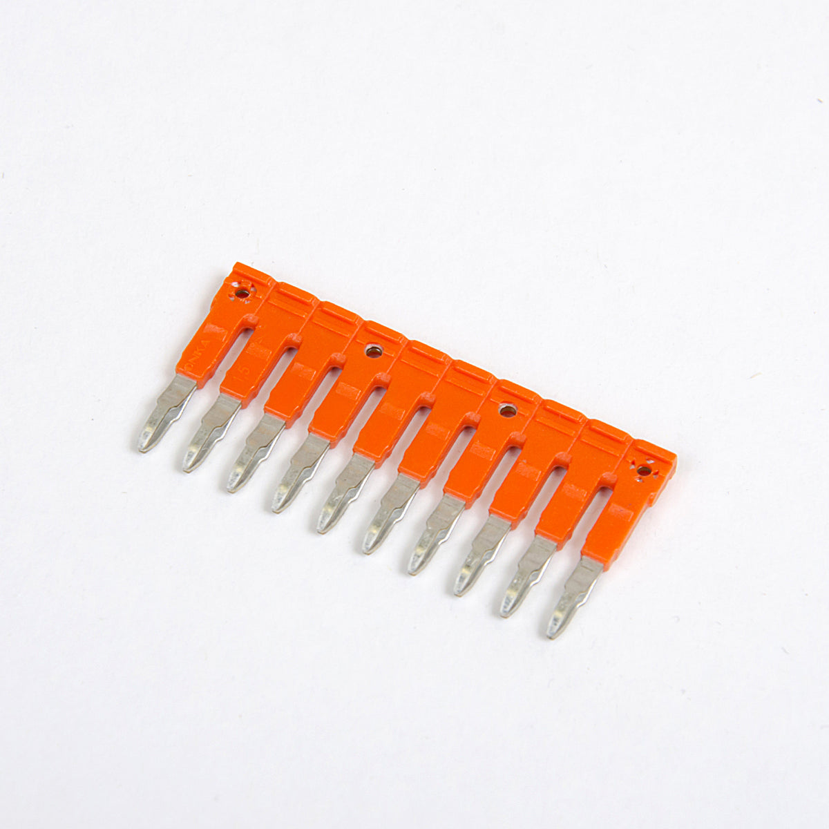 ONKA 1.5/10 Steckbare 10-fach Stegbrücke, isoliert, universal (für Feder- und Schraubklemme 1.5mm2), 1060104