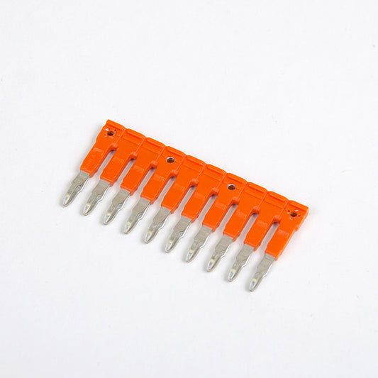 ONKA 1.5/10 Steckbare 10-fach Stegbrücke, isoliert, universal (für Feder- und Schraubklemme 1.5mm2), 1060104