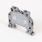 ONKA 2.5mm2 screw terminal block DIN rail clamp 2-pole gray, 1010012