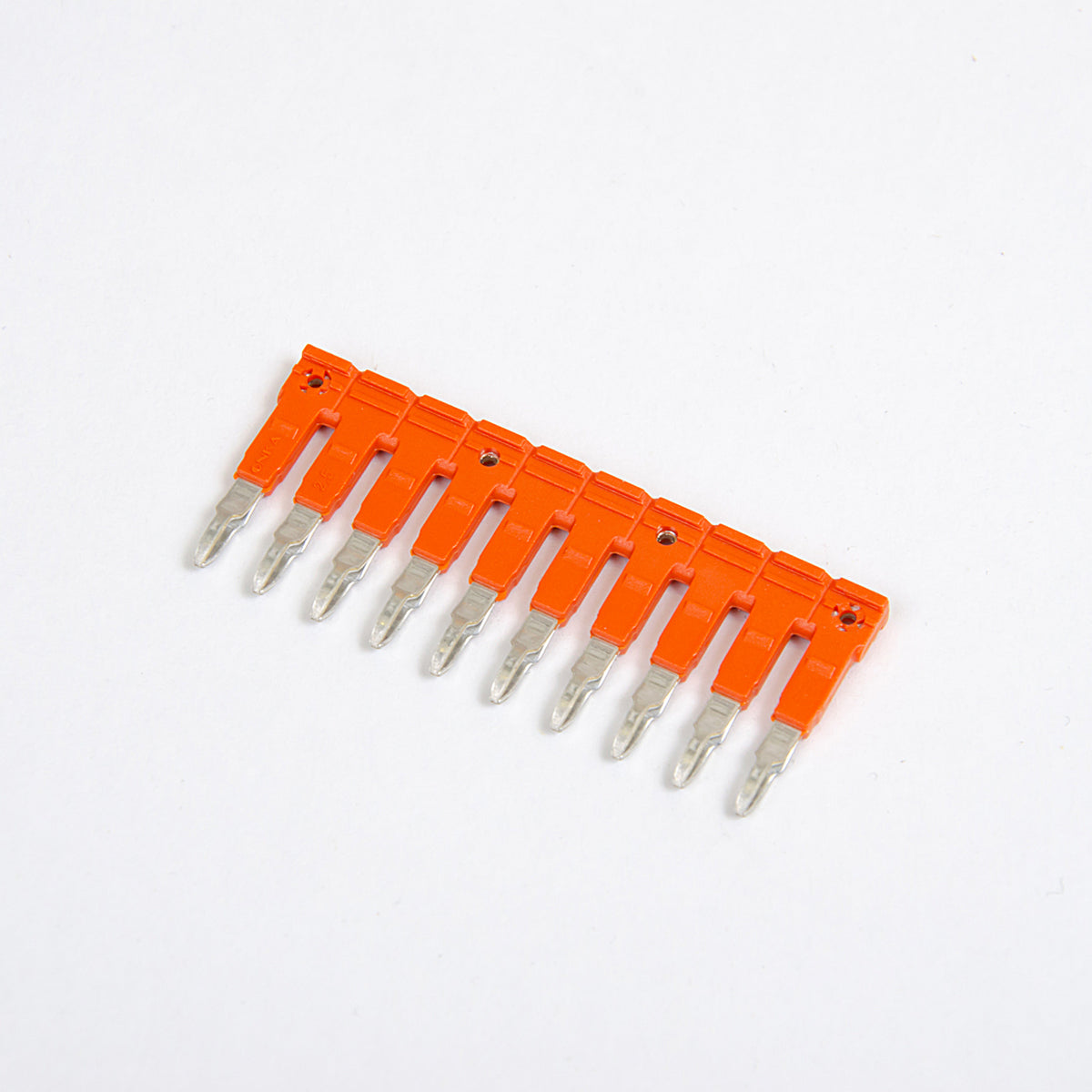 ONKA 2.5/10 Steckbare 10-fach-Firstbrücke, isoliert, universal (für Feder- und Schraubklemme 2.5mm2), 1060109