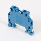 ONKA 2.5mm2 screw terminal block DIN rail clamp 2-pole blue, 1010015