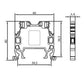 ONKA 2.5mm2 screw terminal block DIN rail clamp 2-pole gray, 1010012