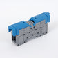 ONKA 50mm2 M8 screw terminal connector with protective cap, blue, 1030034