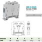 ONKA 35mm2 screw terminal block DIN rail clamp 2-pole gray, 1010082