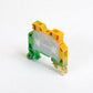 ONKA 2.5mm2 PE screw connector terminal block DIN rail terminal 2-pole gray, 1010219