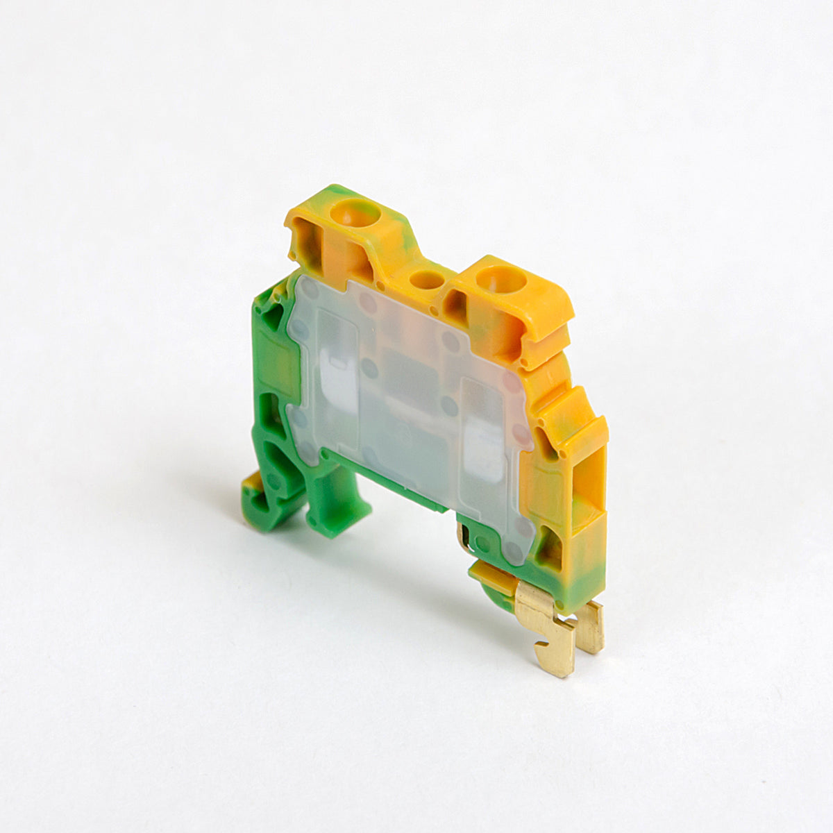 ONKA 2.5mm2 PE screw connector terminal block DIN rail terminal 2-pole gray, 1010219