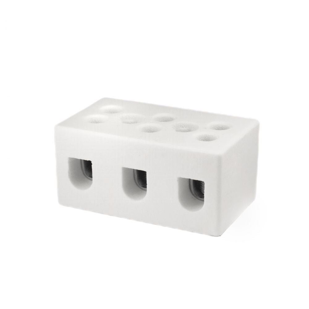 ONKA 2.5-4mm2 / 3-Schienen Steatit / Keramik / Porzellan Stecker - PORCELAIN TERMINAL BLOCK, 1070003