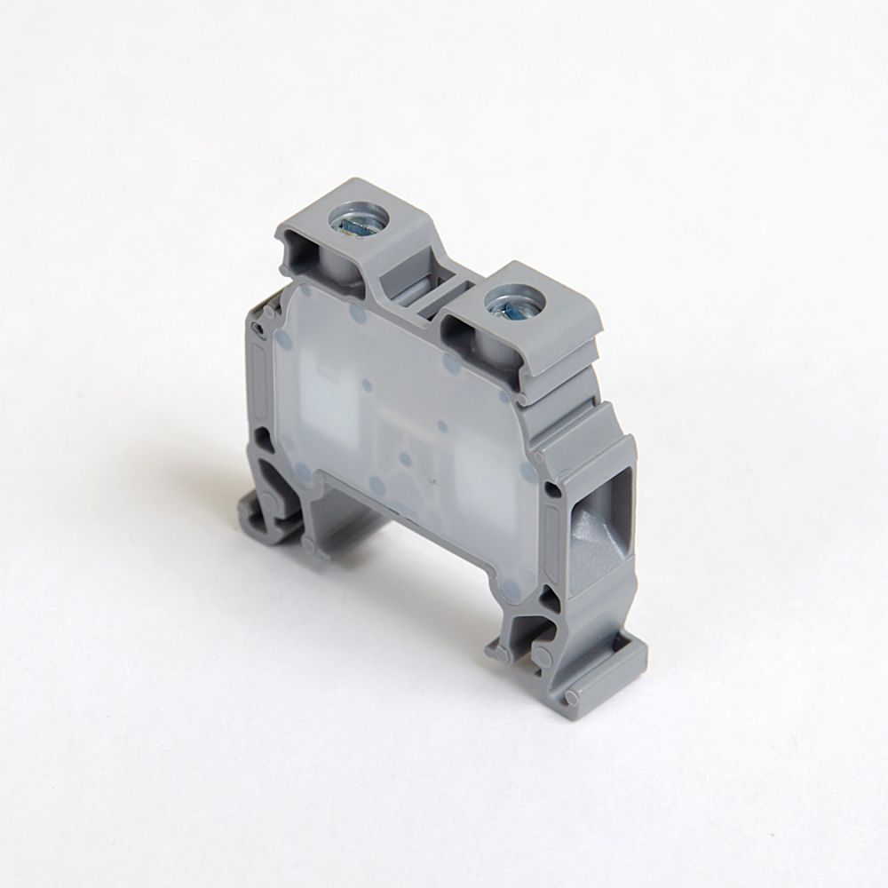 ONKA 10mm2 Schraubklemmleiste DIN-Schienen-Klemme 2-adrig grau, 1010042