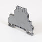 ONKA 4mm2, 2-stage screw terminal block DIN rail clamp 4-pole gray, 1010368