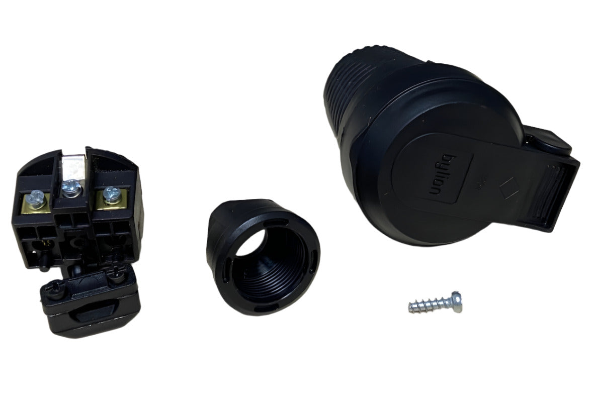 Gummisteckdose mit Klappe, IP54 16A 250V mit französischer Erdungsnorm (Pin), Bylion