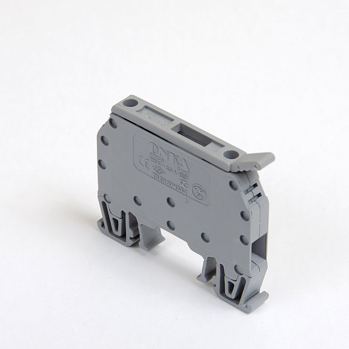 ONKA 6mm2 screw connection terminal block (fuse not included) gray, 1010241