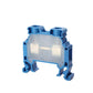 ONKA 6mm2 screw terminal block DIN rail clamp 2-pole blue, 1010035