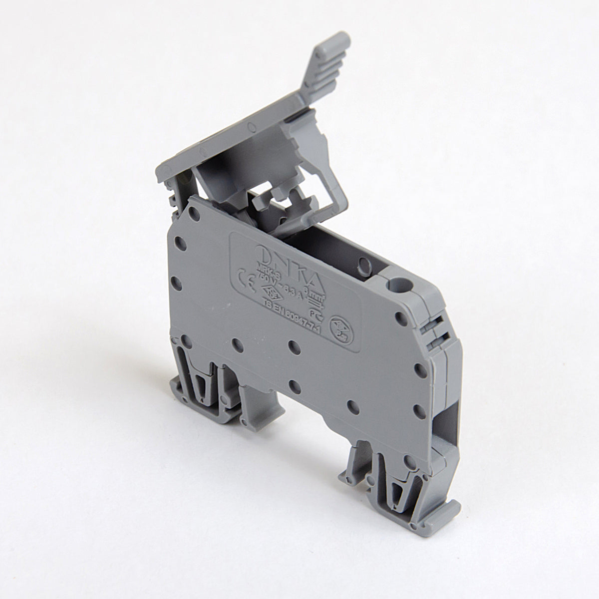 ONKA 6mm2 screw connection terminal block (fuse not included) gray, 1010241