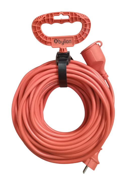 15 m, 16A Verlängerungskabel aus Kupfer 3x1,5mm2, IP44 mit Steckverbinder, französischer Typ