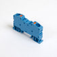 ONKA 10mm2 Federleistenklemmenblock DIN-Schienen-Klemme 2-adrig blau, 1020047