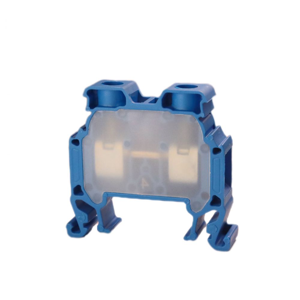 ONKA 10mm2 screw terminal block DIN rail clamp 2-pole blue, 1010045