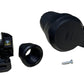 Hermetische schwarze Gummisteckdose IP54 mit Klappe 2P+Z 16A 250V SCHUKO RDP-F Bylion