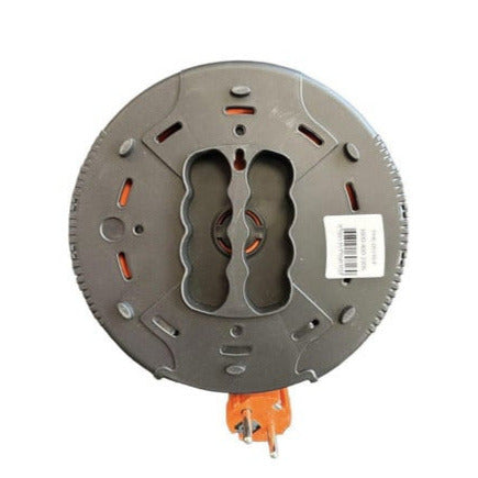 Kompaktkassetten-Rollenverlängerungskabel, 5m Kabel mit 4 Steckdosen IP20 + Thermosicherung + Kindersicherung, 3x1mm2, französischer Typ (Stift), PHE-05310-E