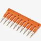 ONKA 4/10 Steckbare 10-polige Stegbrücke, isoliert, universal (für Feder- und Schraubklemmen 4mm2), 1060114