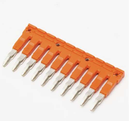 ONKA 4/10 Steckbare 10-polige Stegbrücke, isoliert, universal (für Feder- und Schraubklemmen 4mm2), 1060114