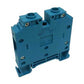 ONKA 35mm2 screw terminal block DIN rail clamp 2-pole blue, 1010085