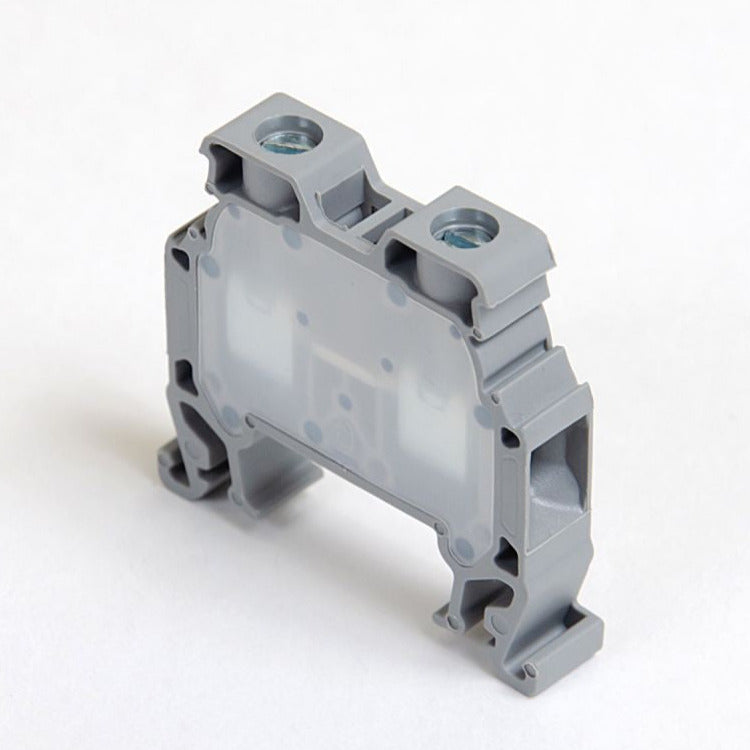 ONKA 6mm2 screw terminal block DIN rail clamp 2-pole gray, 1010032