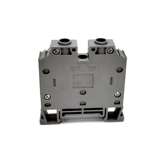 ONKA 25mm2 screw terminal block DIN rail clamp 2-pole gray, 1010062