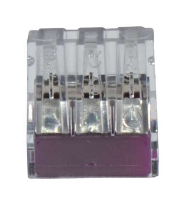 TRANSPARENT 3-poliger Stecker 2,5 mm²