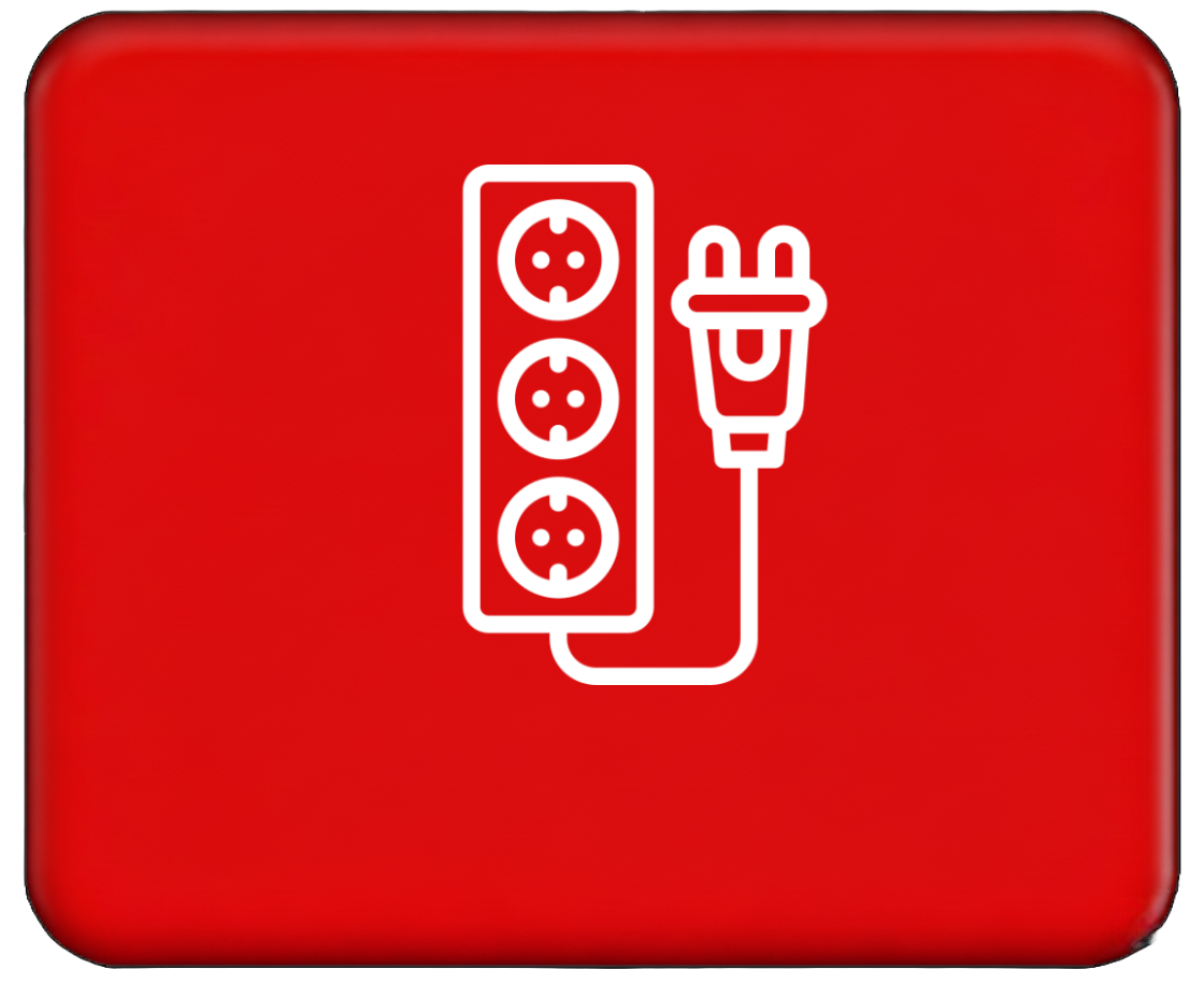 Steckdosen, Stecker und Verlängerungskabel